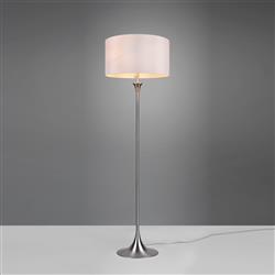 Sabia Triple Light White Shade Floor Lamp 