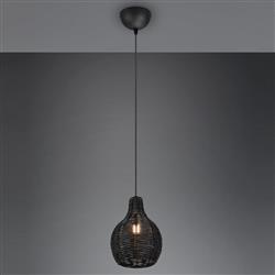 Sprout Large Rattan Single Pendant Fitting