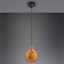 Sprout Large Rattan Single Pendant Fitting