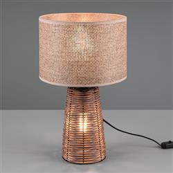 Straw Brown Mesh Table Lamp R50972026