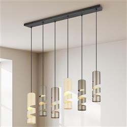 Stream Six Light Ceiling Pendants