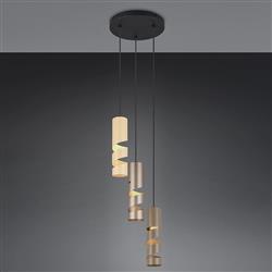 Stream Three Light Ceiling Pendants