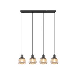 Tarifa Black Four Light Ceiling Pendant 362800432