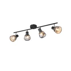 Tarifa Black Four Light Ceiling Spot 862800432