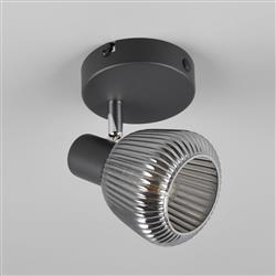 Tarifa Black Single Wall Or Ceiling Spotlight 862800132