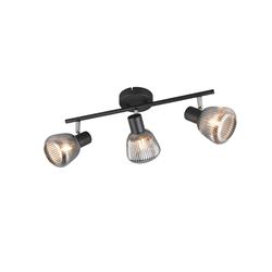 Tarifa Black Three Light Ceiling Spot 862800332