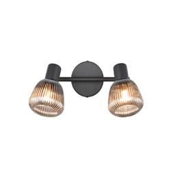 Tarifa Black Two Light Ceiling Spot 862800232