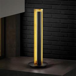 Texel Black And Gold Finish LED Table Lamp 574410179