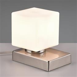 Till 2 Metal Base And Opal Glass Touch Table Lamp