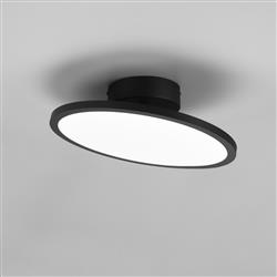 Tray Dimmable Semi-Flush LED Black Ceiling Light 640910132