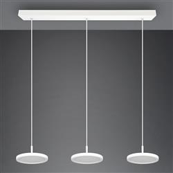 Tray LED White Dimmable Ceiling 3 Bar Pendant 340910331