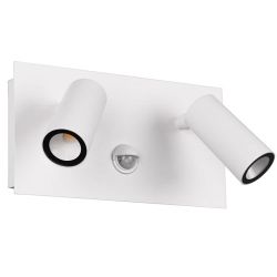 Tunga IP54 LED White PIR Double Outdoor Wall Light 222969231