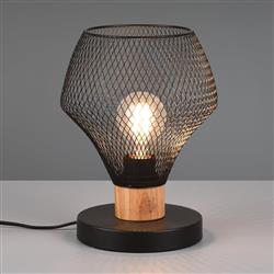 Valeria Small Matt Black Mesh Table Lamp R51281032