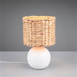 Vina 290mm Seagrass And White Table Lamp 518900101