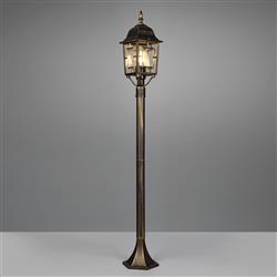 Volturno IP44 1000mm Antique Rust Outdoor Post Light 405960128