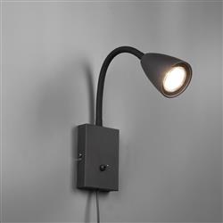 Wanda Adjustable Plug-In Wall Mounted Light