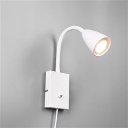 Wanda Adjustable Plug-In Wall Mounted Light