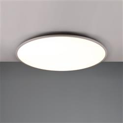 Yuma LED Dimmable Titan And White Flush Ceiling Fitting 641719187