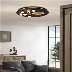 Zodiac Round LED Moon Effect Flush Fitting