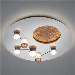 Zodiac Round LED Moon Effect Flush Fitting