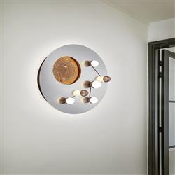 Zodiac Round LED Moon Effect Flush Fitting