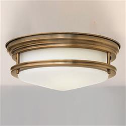 Hadrian Bathroom 2 Light Flush Opal Ceiling Lights