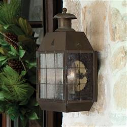 IP44 Rated Solid Brass Large Double Wall Lantern QN-NANTUCKET-L-AS