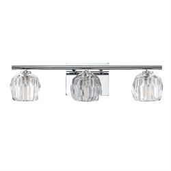 IP44 Rated Triple LED Crystal Chrome Wall Light QN-REGALIA3-PC-BATH