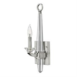 Polished Nickel Crystal Wall Light QN-ASCHER1