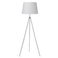 Trevose Satin Nickel Tripod Floor Lamp