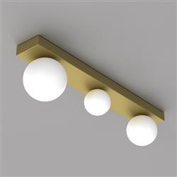 Bibione Rectangular 3-Light Ceiling Fittings