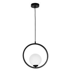 Boston Single Matt Black Ceiling Pendant MLP5593