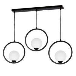 Boston Triple Matt Black Ceiling Pendant MLP5594