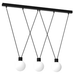 Capri Triple Black Finish Pendant Bar MLP8818