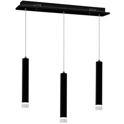 Carbon Black LED Triple Ceiling Pendant ML183