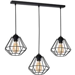 Colin Triple Matt Black Ceiling Pendant Bar MLP4790