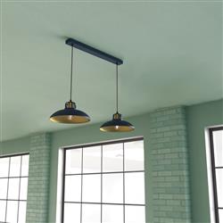 Felix Double Matt Gold Interior Pendants