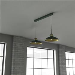 Felix Double Matt Gold Interior Pendants