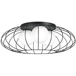 Kronos Matt Black Triple Ceiling Light MLP4426