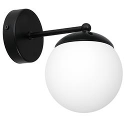 Lima Single Matt Black Wall Light MLP6521