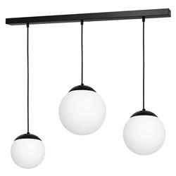 Lima Triple Matt Black Ceiling Bar Pendant MLP6524