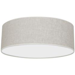 Lino Medium Round Natural Linen Flush Light MLP7499