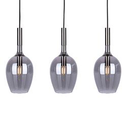 Lugano Three Light Linear pendants