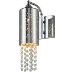 Moonlight Crystal And Chrome Wall Light ML4362