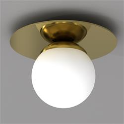 Plato Large Gold Finish Single Ceiling Light MLP7969