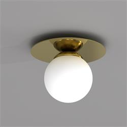 Plato Medium Gold Finish Single Ceiling Light MLP7968