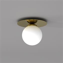 Plato Small Gold Finish Single Ceiling Light MLP7967