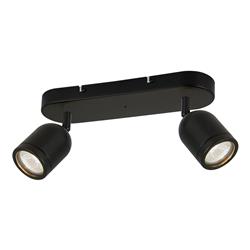 Porter Black Double IP44 Bathroom Spotlight ML7643