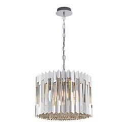 Ritz Crystal 7 Light Ceiling Pendants