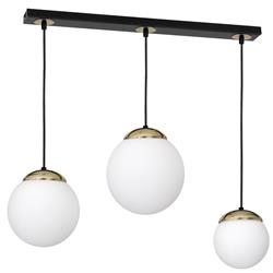 Sparta Black And Gold 3-Light Pendant Bar MLP6500